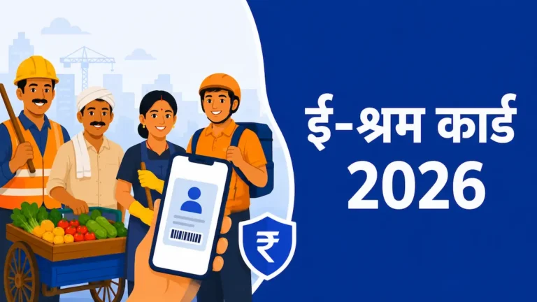 e-Shram Card 2026 रजिस्ट्रेशन और ₹3000 पेंशन की पूरी जानकारी