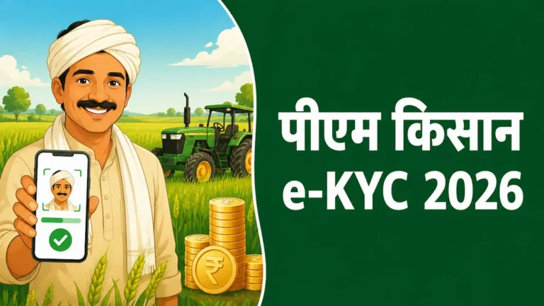PM Kisan e-KYC 2026 मोबाइल से करने का तरीका