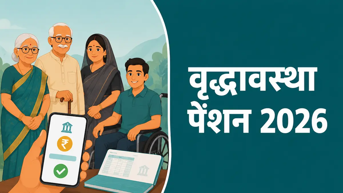 Vridha Pension 2026: वृद्धावस्था, विधवा और दिव्यांग पेंशन का पूरा हिसाब और स्टेटस चेक